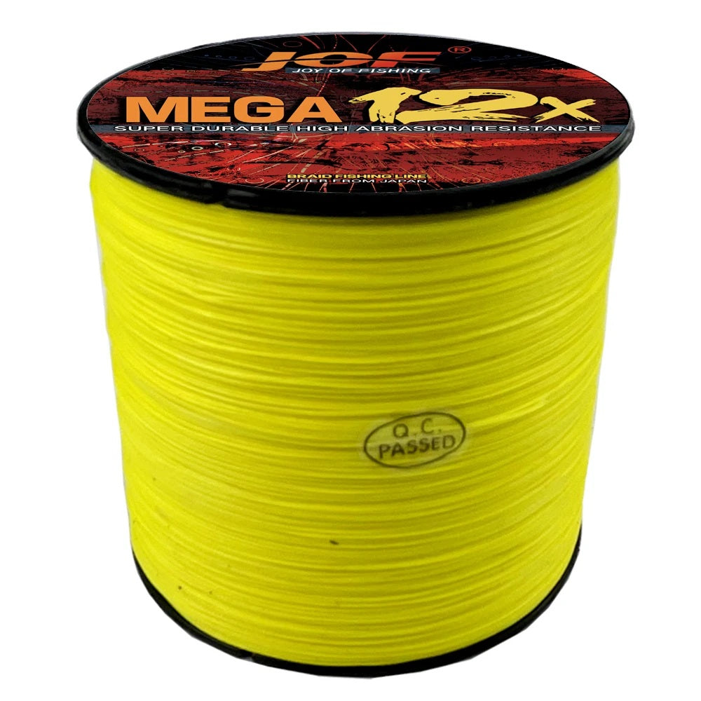 JOF 12-Strand Braided Fishing Line – 30 lb. Test, 300M
