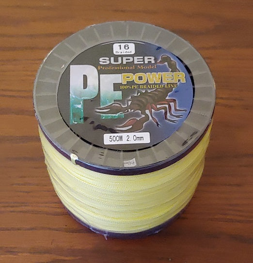 500 lb. 16 Strand Braided PE Fishing Line