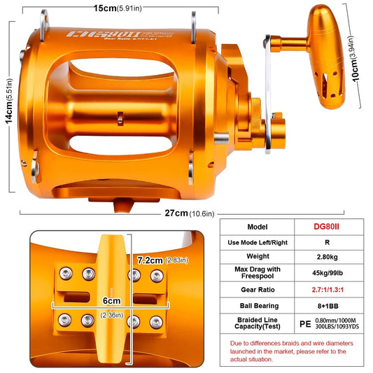 Proberos DG80II Tournament Big Game Reel